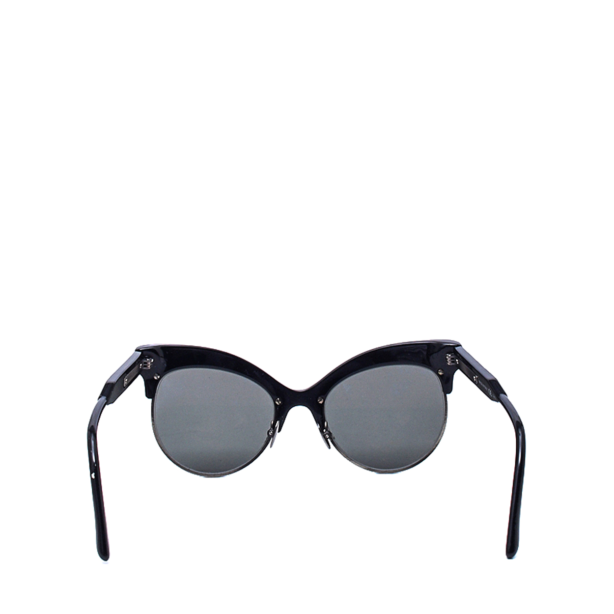 Bottega Veneta -Cat Eye Ruthenium Silver Toned Sunglasses